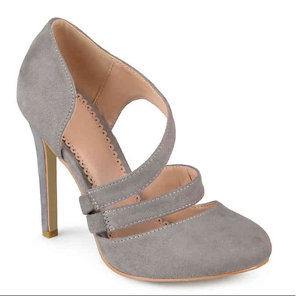 Journee Collection Shoes - Grey stiletto pump like new